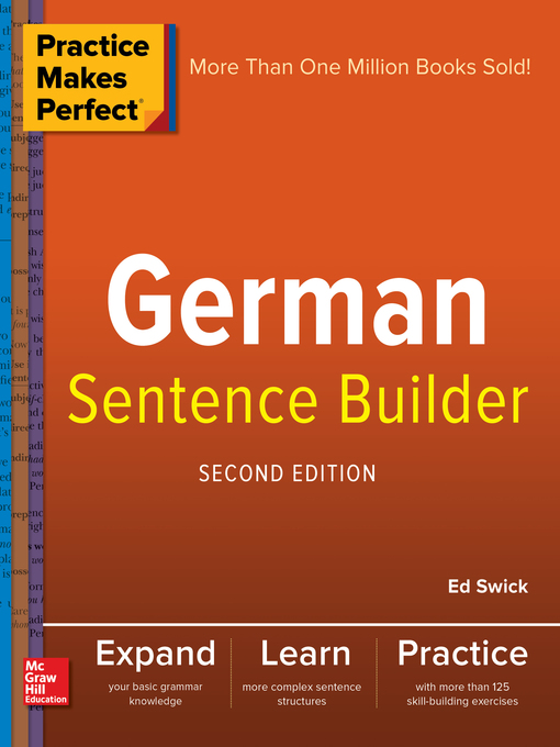 Cover image for Practice Makes Perfect German Sentence Builder